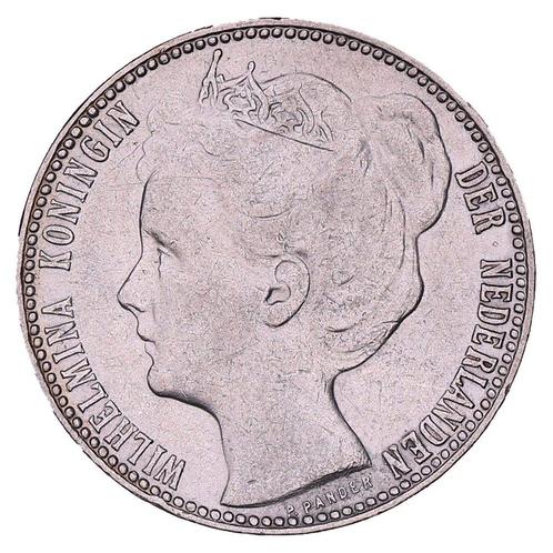 1 Gulden 1909 Wilhelmina ZFr, Postzegels en Munten, Munten | Nederland, Verzenden