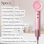 2dekans | Sansbeauté® Föhn met Diffuser – Krullen –, Ophalen of Verzenden, Zo goed als nieuw