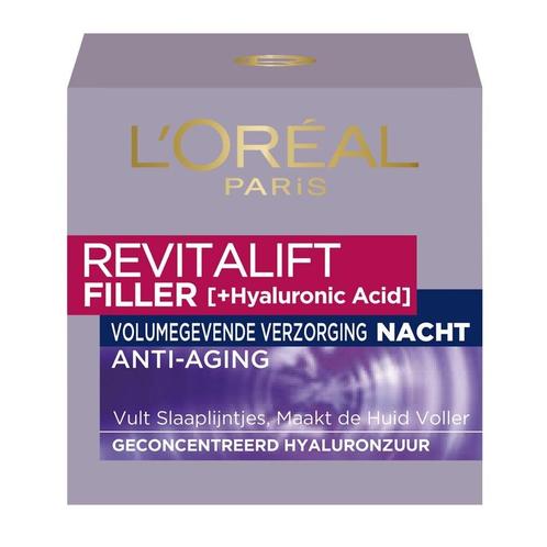L’Oréal Paris Revitalift Filler Anti-Rimpel Nachtcrème, Sieraden, Tassen en Uiterlijk, Uiterlijk | Gezichtsverzorging, Nieuw, Verzenden