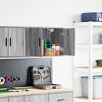 vidaXL Garage wandkast bewerkt hout grijs Sonoma, Huis en Inrichting, Verzenden, Nieuw