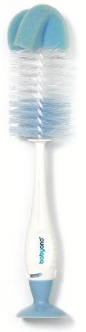 Baby Ono Wit/Blauw Flessenborstel met Spons & Zuignap 728/01, Kinderen en Baby's, Babyvoeding en Toebehoren, Nieuw, Verzenden