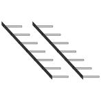 vidaXL Wijnrekken voor 14 flessen wandmontage 2 st metaal, Huis en Inrichting, Woonaccessoires | Wijnrekken, Verzenden, Nieuw