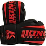 King Pro Boxing KPB/REVO 8 Bokshandschoenen Zwart Rood, Sport en Fitness, Boksen, Nieuw, Bokshandschoenen, Ophalen of Verzenden