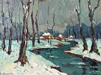 Armand Lacour (1910-1970) - Winterlandschap, Antiek en Kunst