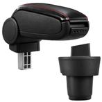 Armsteun VW Up! 3 en 5-deurs kunstleer zwart met rood stikse, Auto diversen, Auto-accessoires, Verzenden, Nieuw