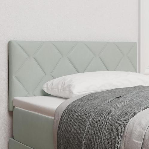 vidaXL LED Hoofdbord met Diamant Blokken Ontwerp in, Huis en Inrichting, Slaapkamer | Bedden, Nieuw, Stof, Verzenden