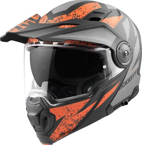 Bogotto FG-102 Safari Fiberglas Enduro Helm Zwart Grijs, Motoren, Kleding | Motorhelmen, Offroadhelm, Heren, XXL, Nieuw met kaartje