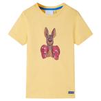 vidaXL Kindershirt met korte mouwen 128 geel, Verzenden, Nieuw