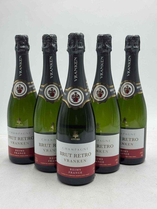 Vranken, Brut Retro - Champagne Brut - 6 Flessen (0.75, Verzamelen, Wijnen