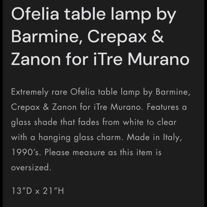 Murano, ITre - Paolo Crepax, Barmine & Zanon - Lamp - Ofelia, Antiek en Kunst, Antiek | Lampen
