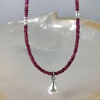 Zonder Minimumprijs - Halsketting Zilver Parel - Parel -, Sieraden, Tassen en Uiterlijk, Kettingen, Nieuw