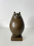 Botero (after) - sculptuur, Dikke poes - 14 cm - Brons