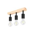 Opbouw plafond spot Hikari | 3x E27 fitting | Hout Zwart, Huis en Inrichting, Nieuw, Ophalen of Verzenden, Led
