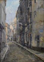 Pierre Jacques Pelletier (1869-1931) - Une rue à Montmartre, Antiek en Kunst, Kunst | Schilderijen | Klassiek