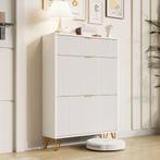 Schoenenrek met Uitklapbare Lades en Opbergvak – Compact Wit, Verzenden, Nieuw