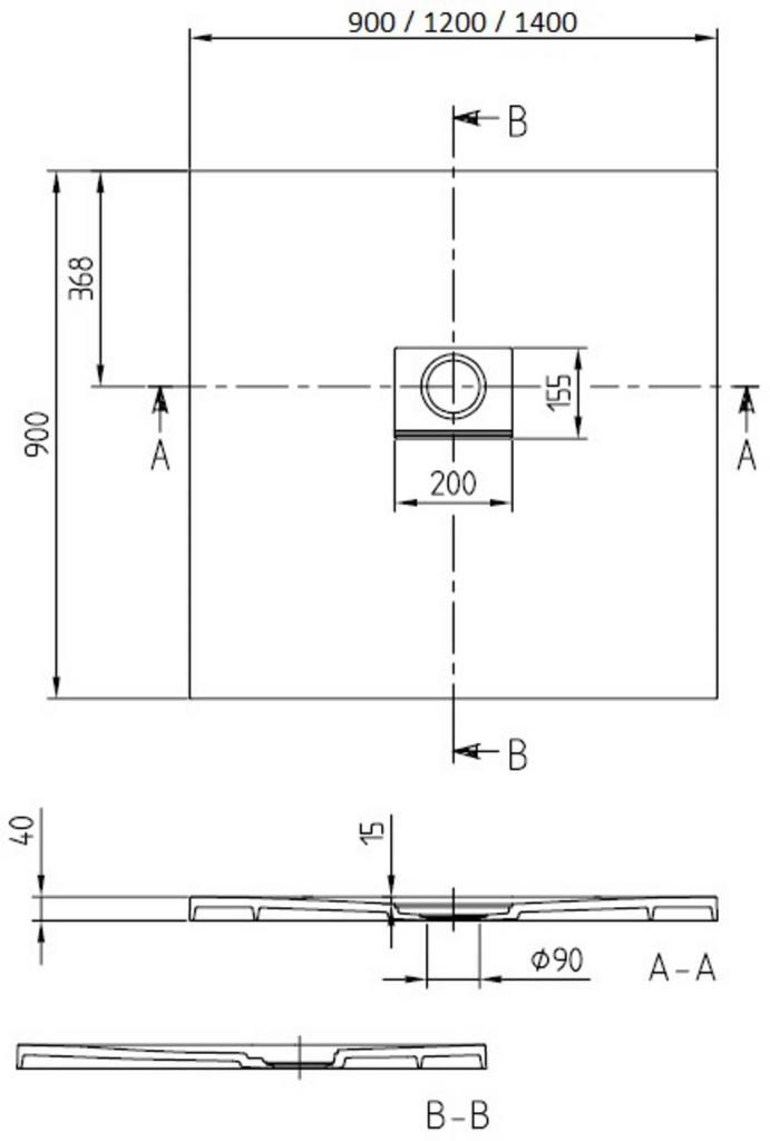 Villeroy & Boch Douchevloer van €915.00 voor €461.62, Doe-het-zelf en Verbouw, Sanitair, Douche, Nieuw, Ophalen of Verzenden