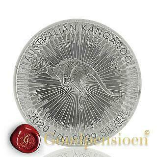 1 Troy Ounce  Australische Kangoeroe zilveren munt 9999 AG