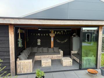 Steigerhout Hoekbank Tuinbank Tuinset Loungeset SALE!! beschikbaar voor biedingen