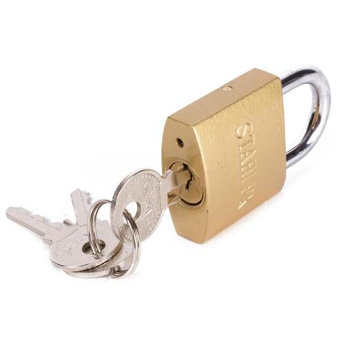 Stahlex Hangslot - 32 mm - Inclusief 3 sleutels - Gemoffe..., Doe-het-zelf en Verbouw, IJzerwaren en Bevestigingsmiddelen, Nieuw