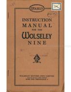1934 WOLSELEY NINE INSTRUCTIEBOEKJE ENGELS