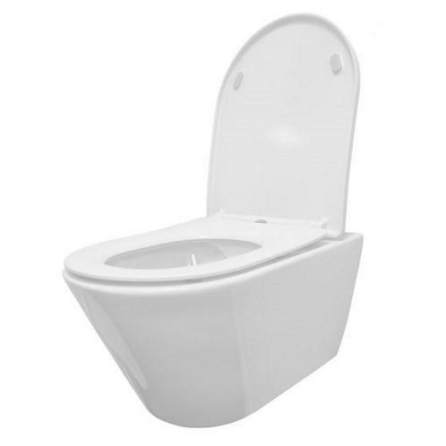 Wandcloset BWS Tia Softclose Rimless met Toiletzitting Glans, Doe-het-zelf en Verbouw, Sanitair, Overige typen, Nieuw, Ophalen of Verzenden