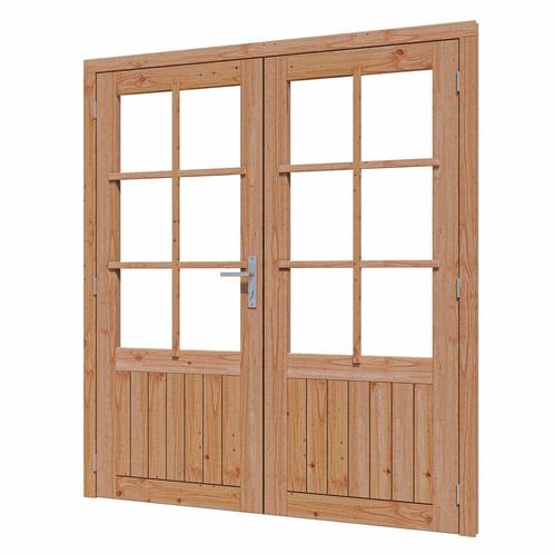 Douglas glazen deur dubbel 2x830x1942mm, Doe-het-zelf en Verbouw, Glas en Ramen, Ophalen of Verzenden