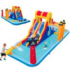 LIVSK Opblaasbaar Waterpark met Dubbele Glijbaan - Klimwand, Verzenden, Nieuw