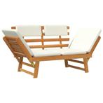 Luxe Acaciahouten Tuinbank 2-in-1 - Tweedekansje, Ophalen of Verzenden, Nieuw, Hout
