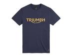 TRIUMPH - T-shirt triumph bamburgh blauw /xxl - MTSS20001-XX, Motoren, Nieuw met kaartje, TRIUMPH