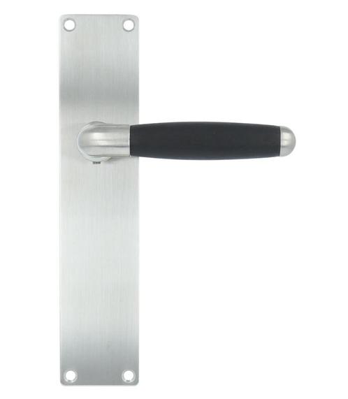 Deurklink Met schild Ton Model 1933 Blind mat nikkel, Doe-het-zelf en Verbouw, Hang- en Sluitwerk, Verzenden