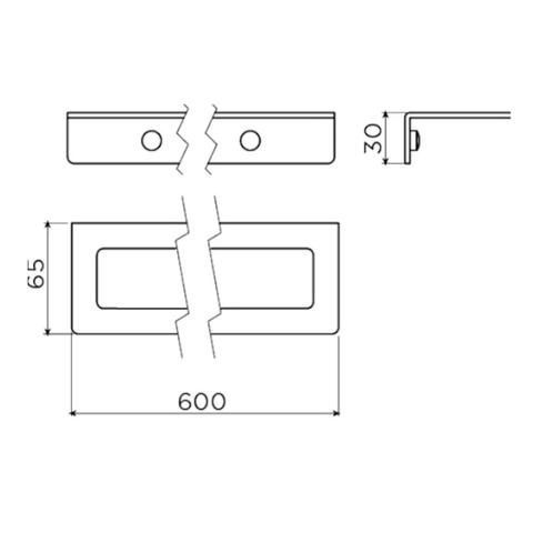 Handdoekrek Clou Fold 3 x 60 cm Mat Wit, Doe-het-zelf en Verbouw, Sanitair, Ophalen of Verzenden