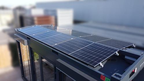 Prefab Duurzame Kantoorunit met zonnepanelenframe - Modulair, Doe-het-zelf en Verbouw, Bouwketen en Schaftketen
