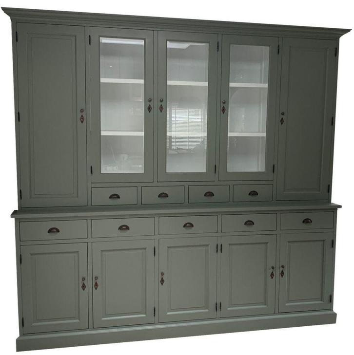 Buffetkast Engels groen Lelystad 265 x 235cm, Huis en Inrichting, Kasten | Buffetkasten, Ophalen of Verzenden