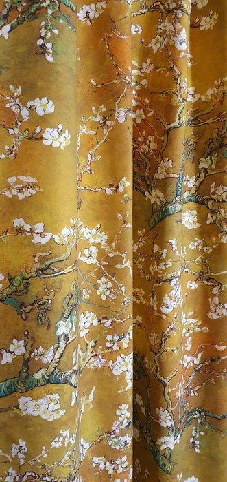 Van Gogh weefsel Bloemstuk Amandelbloesem Art Nouveau -, Antiek en Kunst, Antiek | Kleden en Textiel