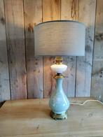 Lamp - Porselein, Brons, Messing - Porseleinen lamp celadon