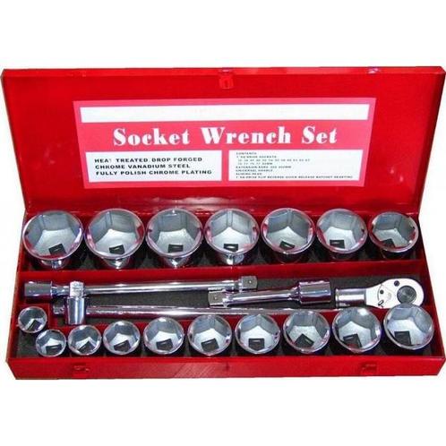 Doppenset 3/4 21-delig Metrisch (Handgereedschap), Auto diversen, Autogereedschap, Nieuw, Verzenden