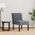 vidaXL Stoel fluweel donkergrijs, Huis en Inrichting, Fauteuils, Verzenden, Nieuw