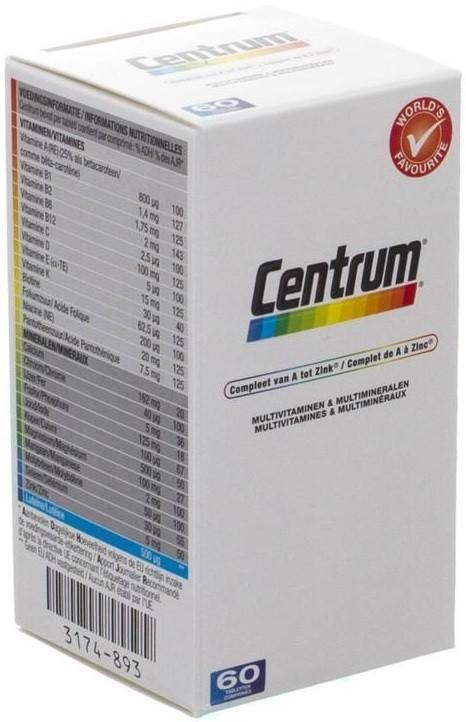 CENTRUM COMPLEET VAN A TOT ZINK TABLETTEN POT 60 STUKS, Diversen, Overige Diversen, Verzenden