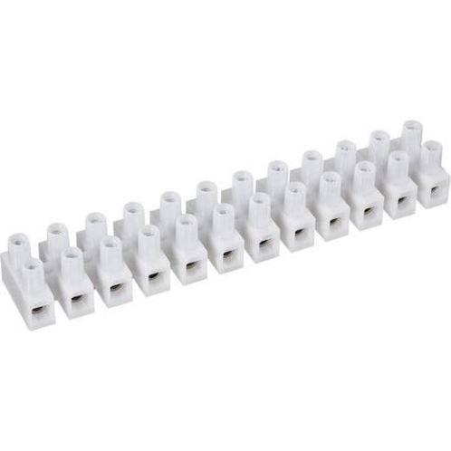 Conex klemmenstrook / kroonstrip 12-voudig 0,5-4 mm2 wit, Doe-het-zelf en Verbouw, Elektra en Kabels, Nieuw, Ophalen of Verzenden