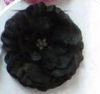 Corsage bloem peony met clip zwart voor bruiloft en, Ophalen of Verzenden, Nieuw