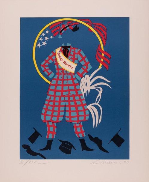 Robert Indiana (1928-2018) - Jenny Reefer - Hand-signed, Antiek en Kunst, Kunst | Schilderijen | Modern