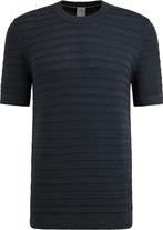 Cast Iron Knitted Jacquard T-shirt Navy maat M Heren, Kleding | Heren, T-shirts, Nieuw, Cast Iron, Verzenden, Maat 48/50 (M)