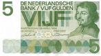Bankbiljet 5 gulden 1966 Vondel I UNC