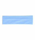 Haarband Basic 8cm Effen Licht Blauw, Nieuw