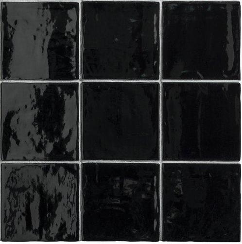 Wandtegel Zwart 15x15cm (Muurtegels, Muur- en plafondtegels), Doe-het-zelf en Verbouw, Tegels, Minder dan 20 cm, Minder dan 20 cm