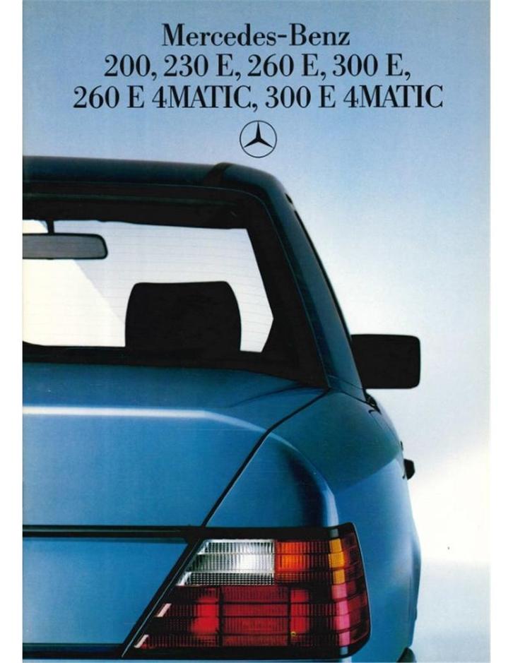 1986 MERCEDES BENZ E KLASSE BROCHURE DUITS, Boeken, Auto's | Folders en Tijdschriften