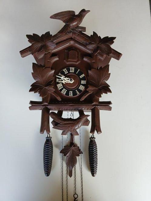 Koekoeksklok - Hout, IJzer, Koper, Messing - 1940-1950,, Antiek en Kunst, Antiek | Klokken