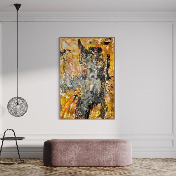 Timo Wedell - Geheimnis der Pyramiden Abstract - XXL, Antiek en Kunst, Kunst | Schilderijen | Modern