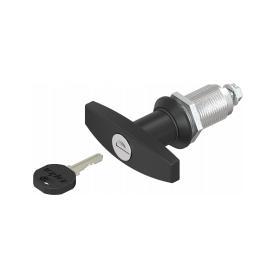 Slot T-greep 40mm zwart met cilinder, Caravans en Kamperen, Overige Caravans en Kamperen, Nieuw, Ophalen of Verzenden