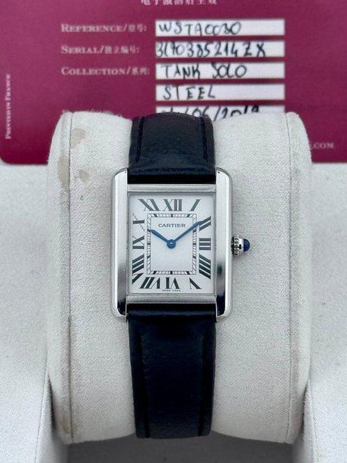 Cartier - Tank Solo - WSTA0030-3170 - Unisex - 2019, Sieraden, Tassen en Uiterlijk, Horloges | Heren